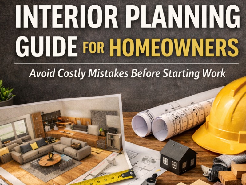 Interior Planning Guide for Homeowners: How to Avoid Costly Mistakes Before Starting Work