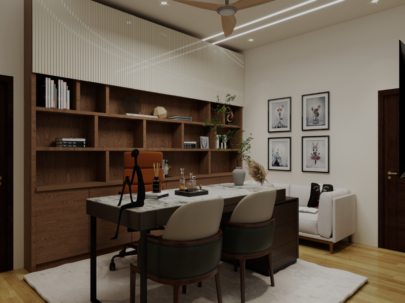 Contemporary Elegance Home Office