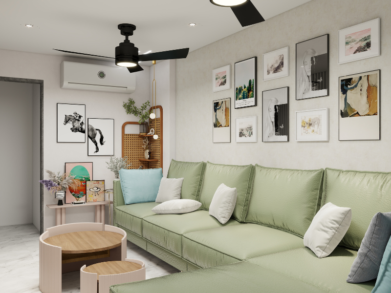 Organic Contemporary Living Room – Mr. Shakti Residence