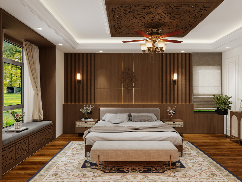 Kashmiri Heritage Elegance – A Luxury Bedroom Experience